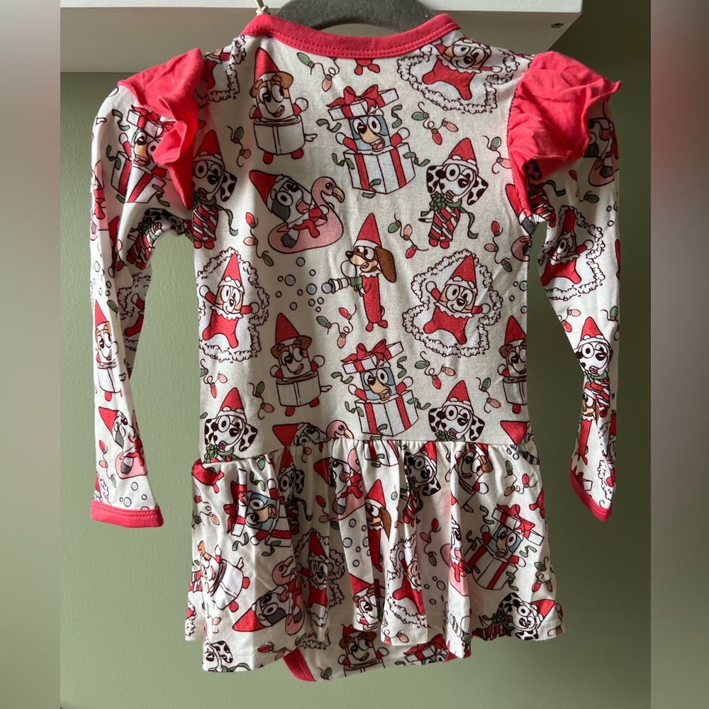 Charlie’s Project Little Snuggles Bamboo Twirl Bodysuit - Bluey Christmas - NWT - Picture 6 of 6